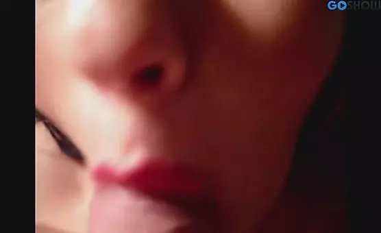 Slut Performs Explicit Oral Pleasure on Mans Cock
